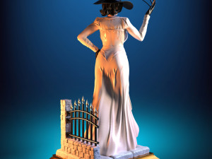 lady dimitrescu - figure printable Modelo de Impressão 3D