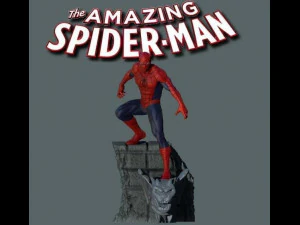 l'incroyable homme-araign&eacute;e - diorama imprimable Modèles 3D en vedette