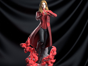 scarlet witch statue - printable figure 3Dプリントモデル