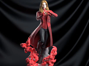 kızıl cadı heykeli - yazdırılabilir şekil 3D Baskı Modeli