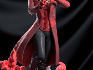 scarlet witch statue - printable figure Modelo de Impressão 3D