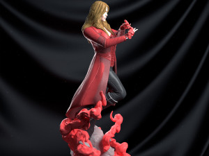 scarlet witch statue - printable figure Modelo de Impressão 3D