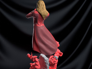 scarlet witch statue - printable figure Modelo de Impressão 3D