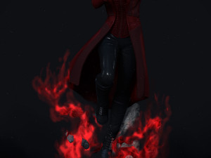 scarlet witch statue - printable figure Modelo de Impressão 3D