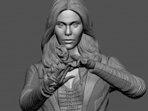 scarlet witch statue - printable figure Modelo de Impressão 3D