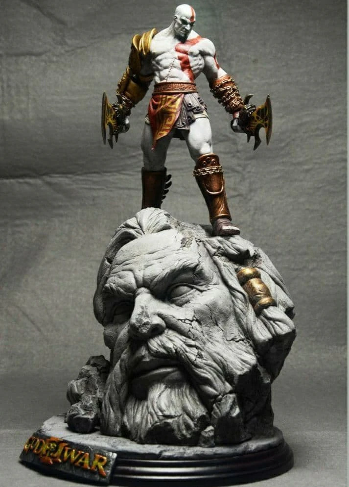 kratos zeus - diorama printable 3D Print Model .c4d .max .obj .3ds .fbx .stl .blend