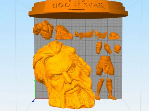 kratos zeus - diorama printable 3D Print Model