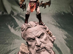 kratos zeus - diorama printable Modelo de impresión 3D