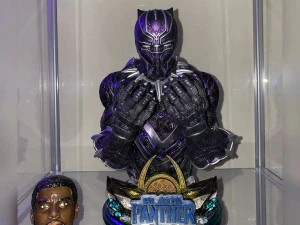 black panther bust - 2 heads printable 3D Print Model