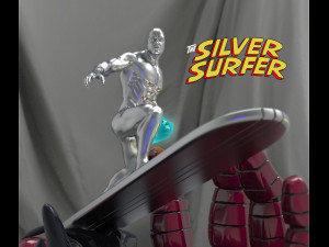 silver surfer - action figure printable 3D Принт Модель