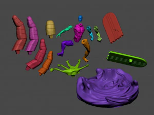 silver surfer - action figure printable 3D Print Model