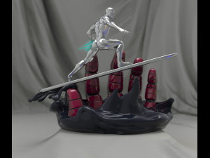 silver surfer - action figure printable Model do druku 3D