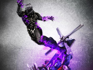 captain america vs black panther - full diorama 3D Baskı Modeli