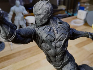 captain america vs black panther - full diorama 3D Baskı Modeli