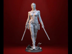 black widow 2021 - figure printable 3D Print Model