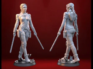 black widow 2021 - figure printable 3D Print Model