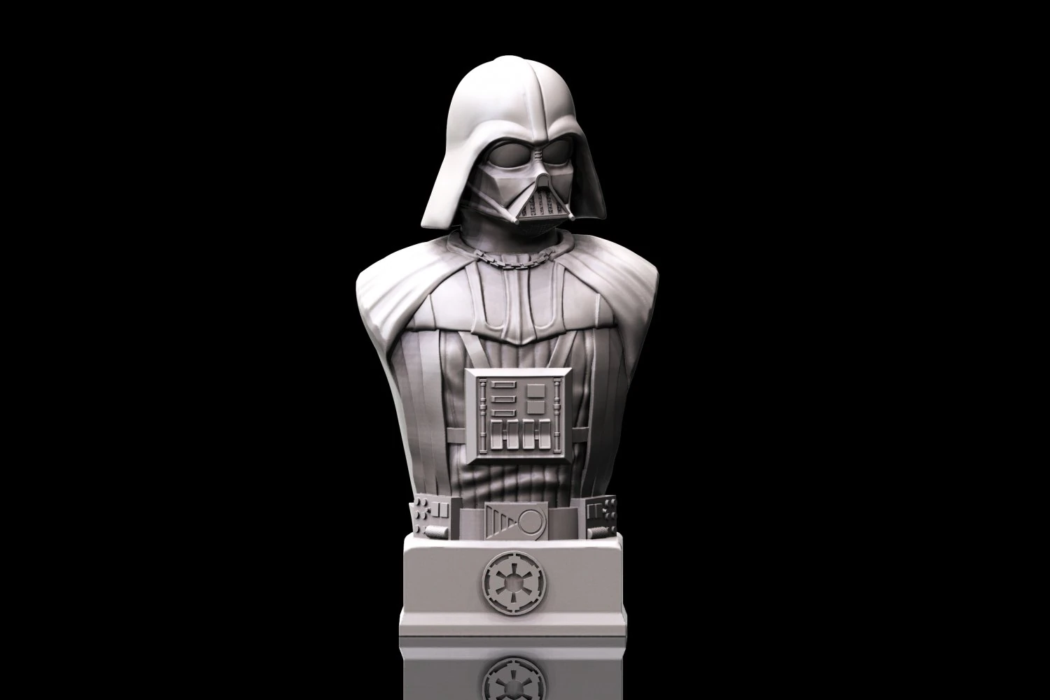 darth vader - printable bust 3D Print Model .c4d .max .obj .3ds .fbx .stl .blend 
