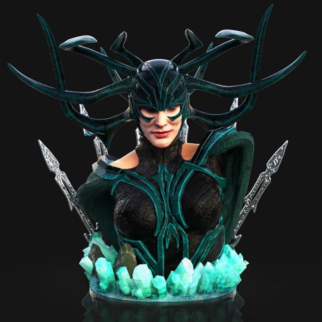 hela ust - from thor - figure printable 3D Print Model .c4d .max .obj .3ds .fbx .stl .blend 