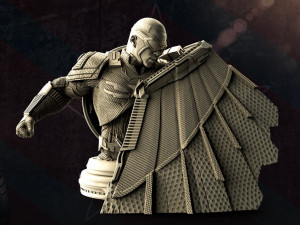 falcon winter soldier bust - marvel 3D प्रिंट मॉडल