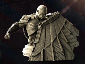 Сокол, бюст зимнего солдата - чудо 3D Принт Модель