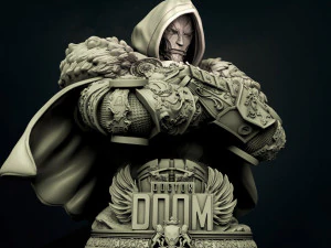 ドクター・ドゥーム - 印刷可能な胸像 3Dプリントモデル