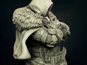 dr doom - printable bust 3D Print Model