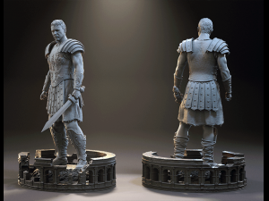 maximus decimus meridius - the gladiator - printable statue 3D Print Model