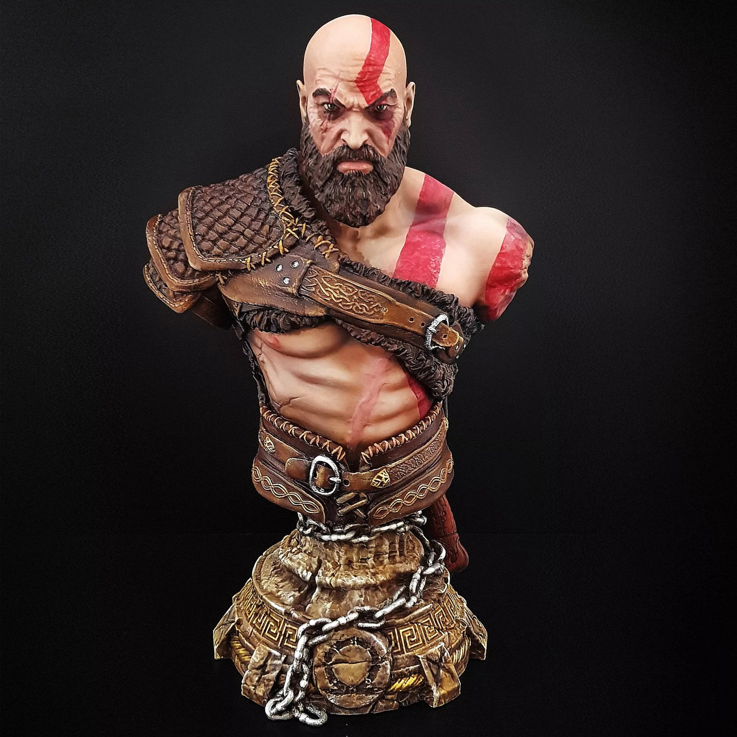 kratos - bust printable 3D Print Model .c4d .max .obj .3ds .fbx .stl .blend 