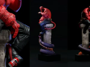 hellboy fanart - figure printable 3D Print Model