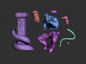 hellboy fanart - figure printable 3D Print Model
