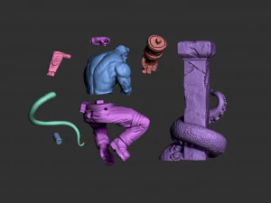 hellboy fanart - figure printable 3D Print Model