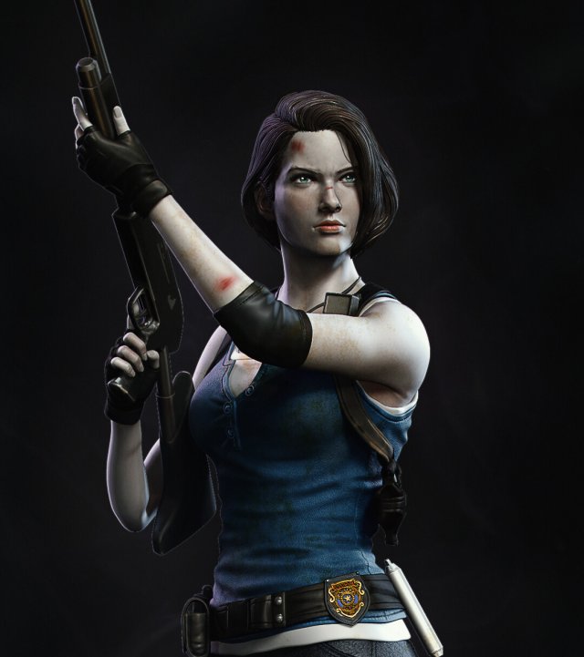 Jill Valentine - Resident Evil 3 - Printable Statue 3D Принт.