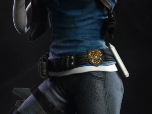 jill valentine - resident evil 3 - printable statue 3D Print Model