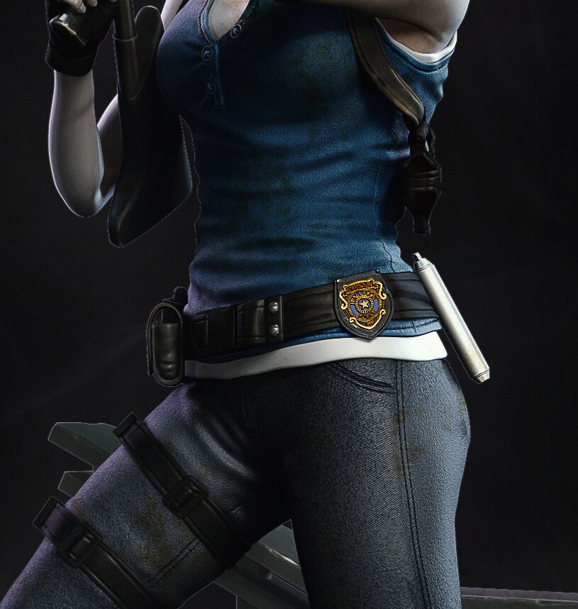 Jill Valentine - Resident Evil 3D model 3D printable