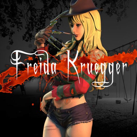 freida kruegger - printable figure 3D 打印模型 .c4d .max .obj .3ds .fbx .stl .blend 
