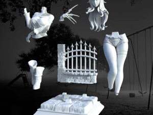 freida kruegger - printable figure 3D 打印模型