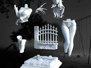 freida kruegger - printable figure 3D Print Model