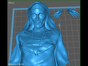 the nun - valak - figure printable 3D-Druckmodell