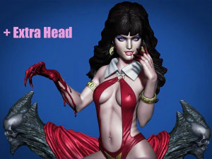vampirella - printable diorama 3D Print Model