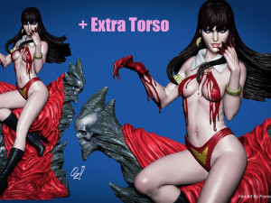 vampirella - printable diorama Modello di stampa 3D