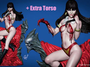 vampirella - printable diorama 3D Print Model