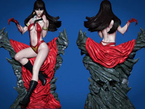 vampirella - printable diorama 3D Print Model