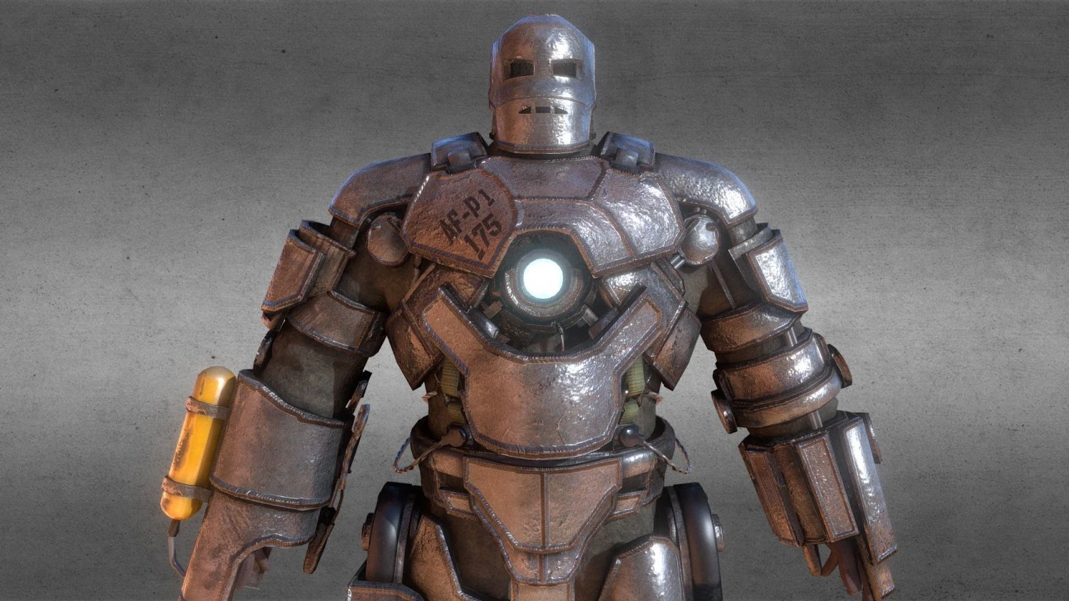 Iron Man Mark 1 3D Printing 3D Print Model .c4d .max .obj .3ds .fbx .stl .blend