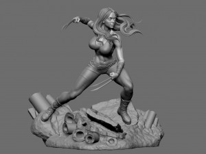 X-23 3D Print Model 3D Print Model