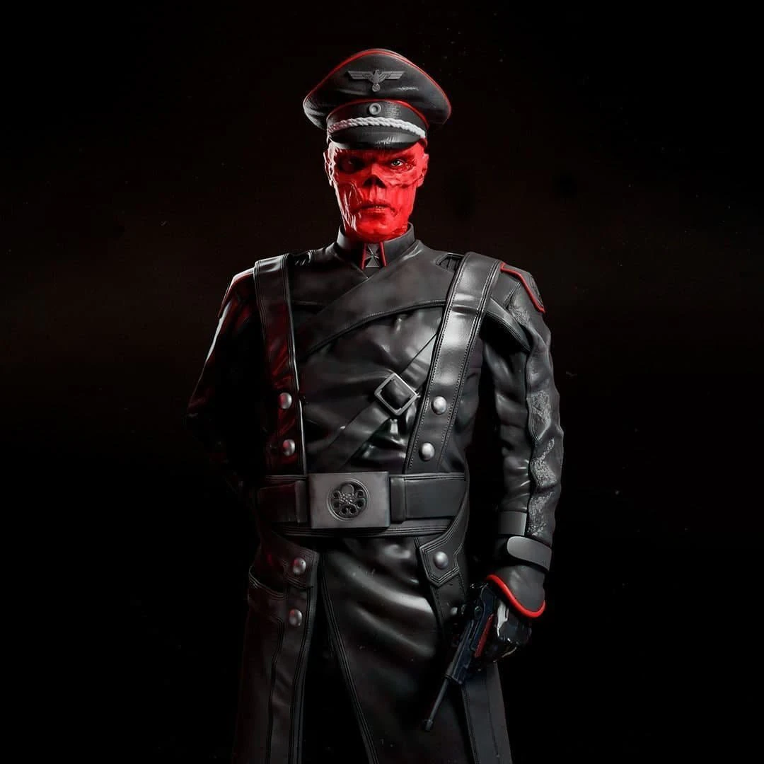 Red Skull - Marvel Avengers - Figure Printable 3D Print Model .c4d .max .obj .3ds .fbx .stl .blend 