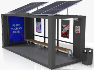 20 feet container bus stop 3D Model