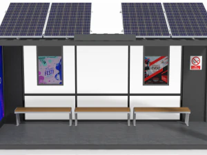 20 feet container bus stop 3D Model