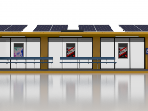 40 foot container bus stop Model 3D