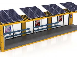 40 foot container bus stop Model 3D