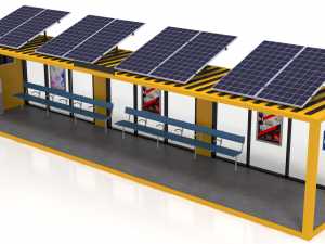 40 foot container bus stop Model 3D